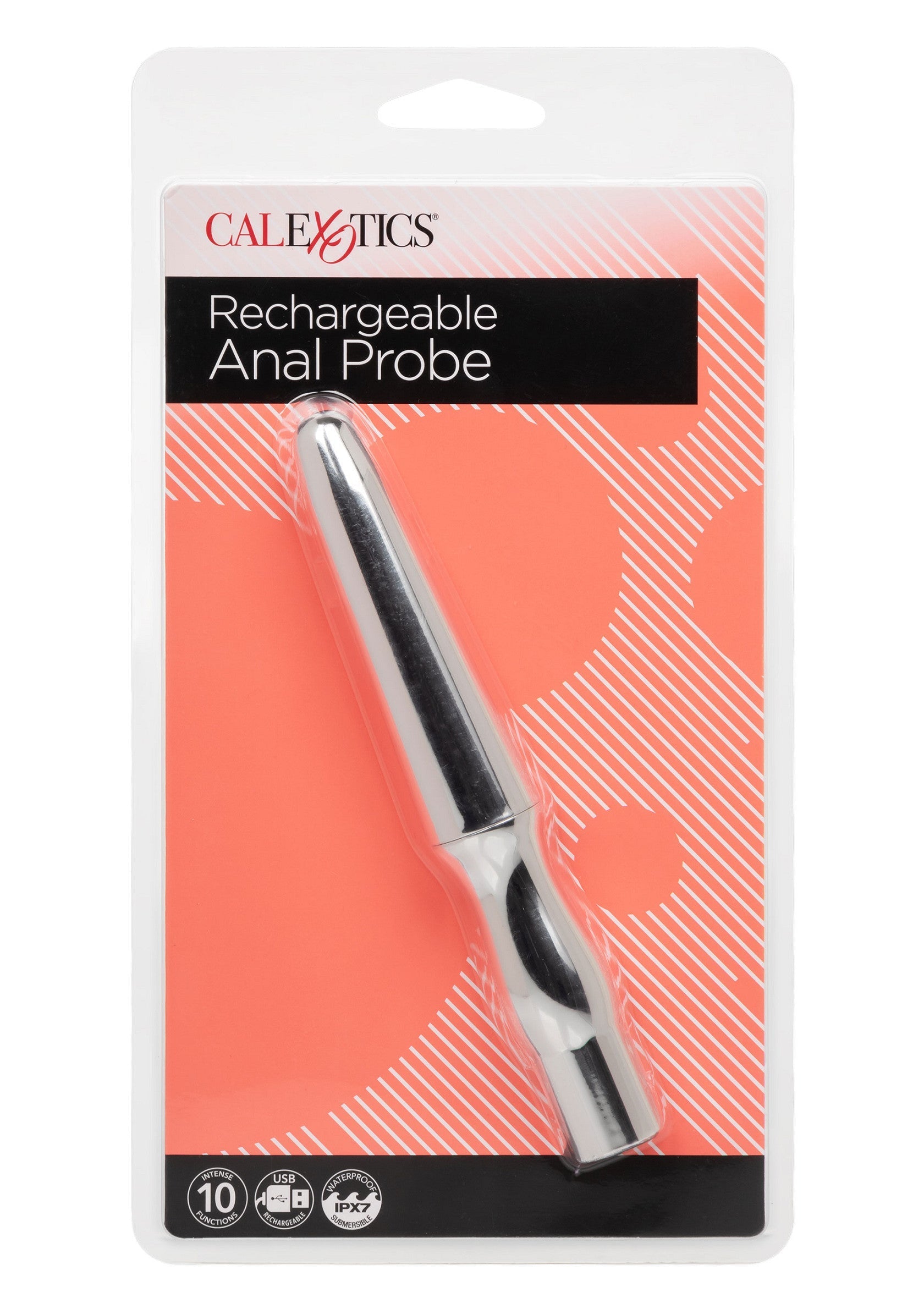 Sonda anale ricaricabile argento